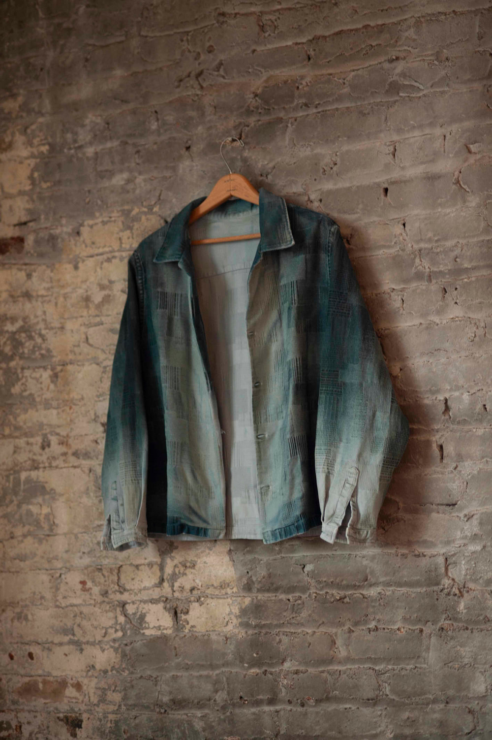 Ocean Wash Denim Longsleeve Camp Shirt