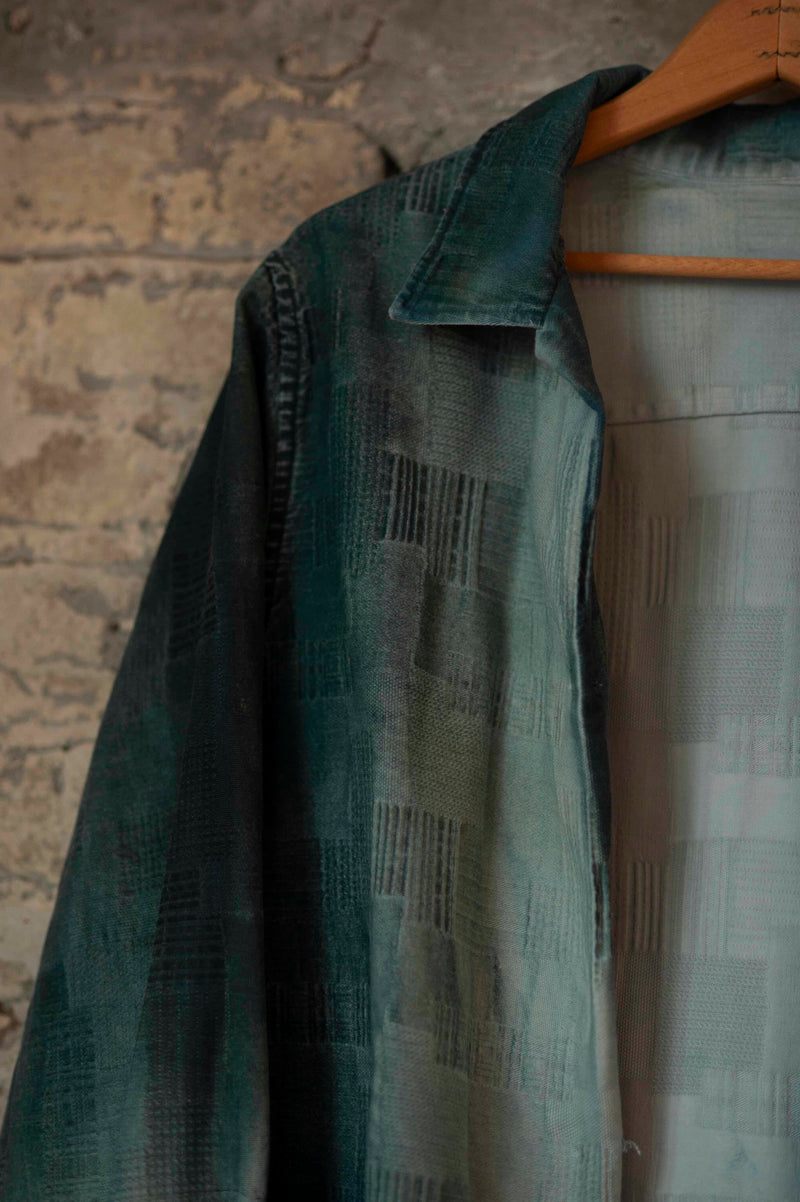 Ocean Wash Denim Longsleeve Camp Shirt