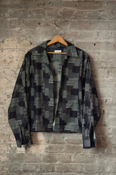 Indigo Denim Longsleeve Camp Shirt