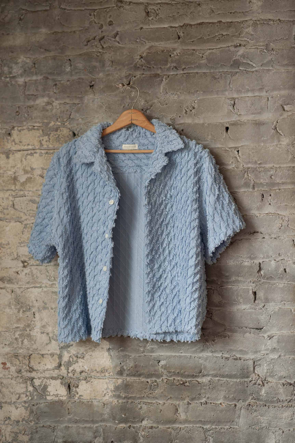 Baby Blue Throw Blanket Camp Shirt