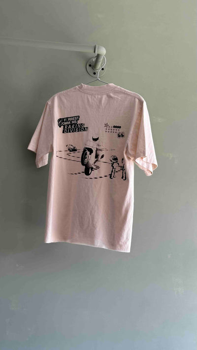 Racing Tee in Antique White