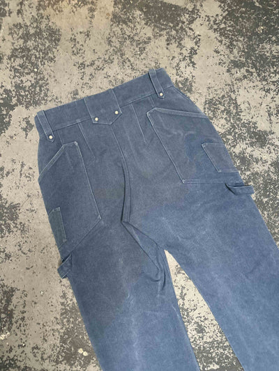 Stonewashed Utility Pocket Pant in Nickel Blue