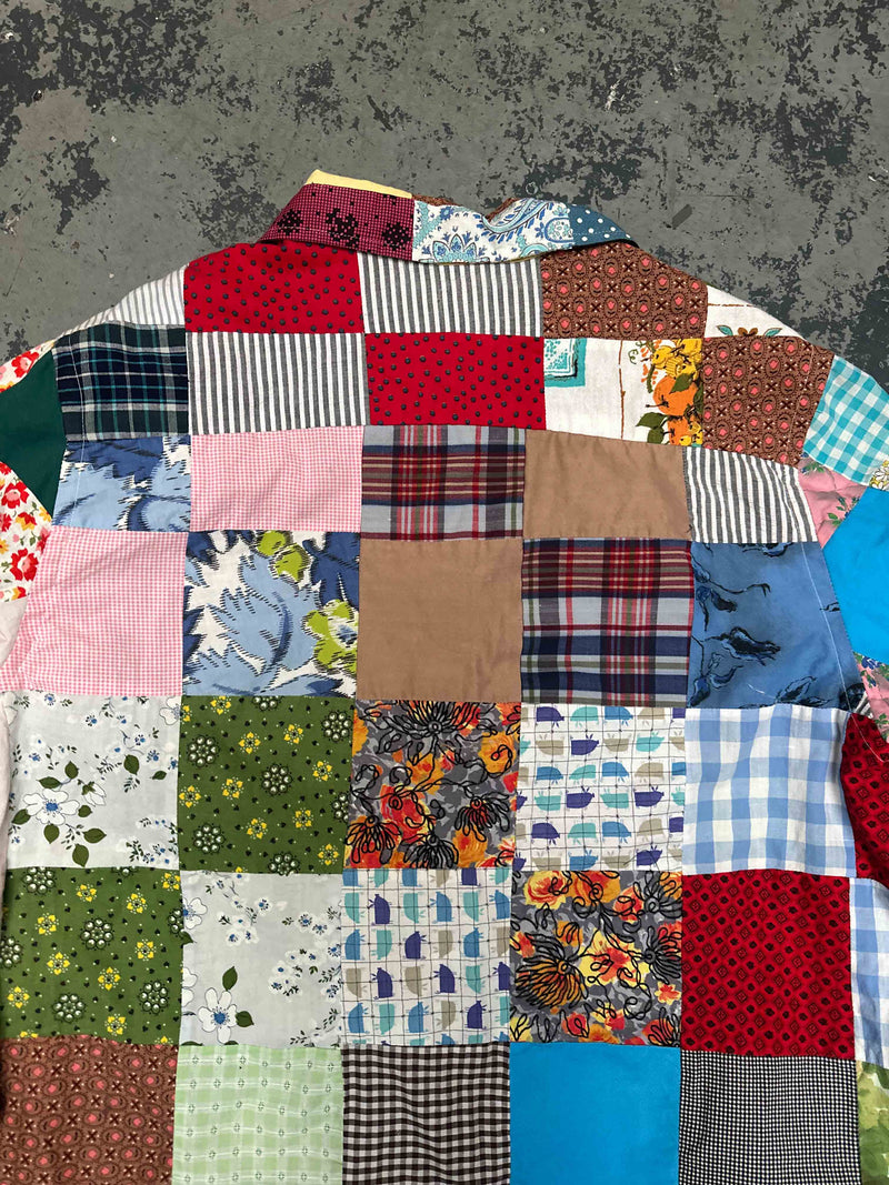 Patchwork Quilt Longsleeve Camp Shirt