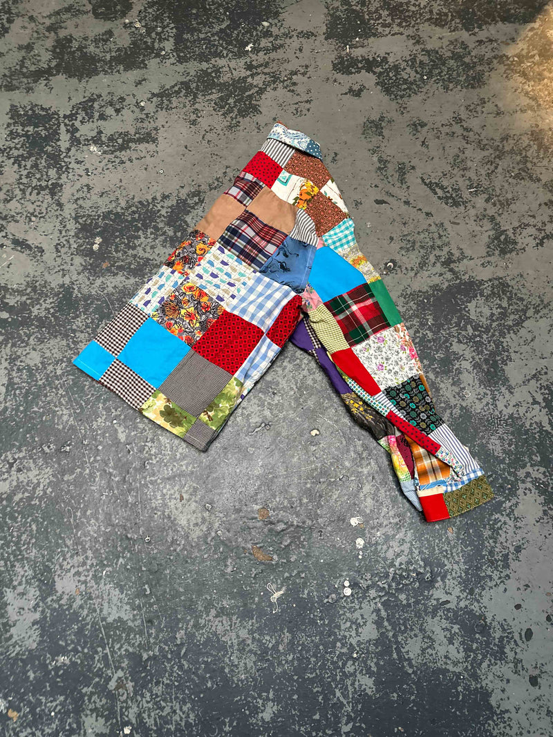 Patchwork Quilt Longsleeve Camp Shirt