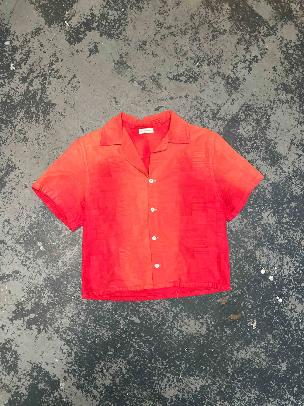Rose Wash Denim Camp Shirt